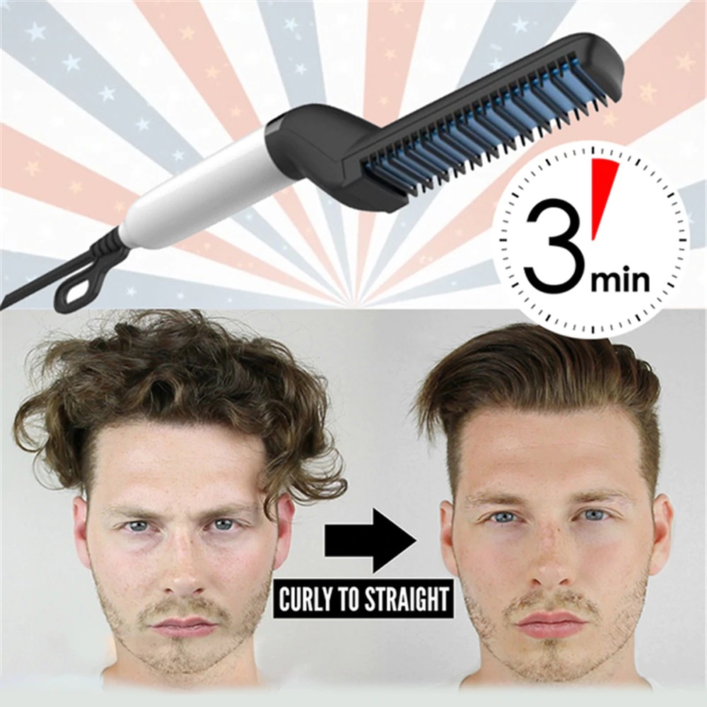 Hair Curling Iron Styling Comb Straightener Curler Set Quick Styler for Men Shopee Philippines