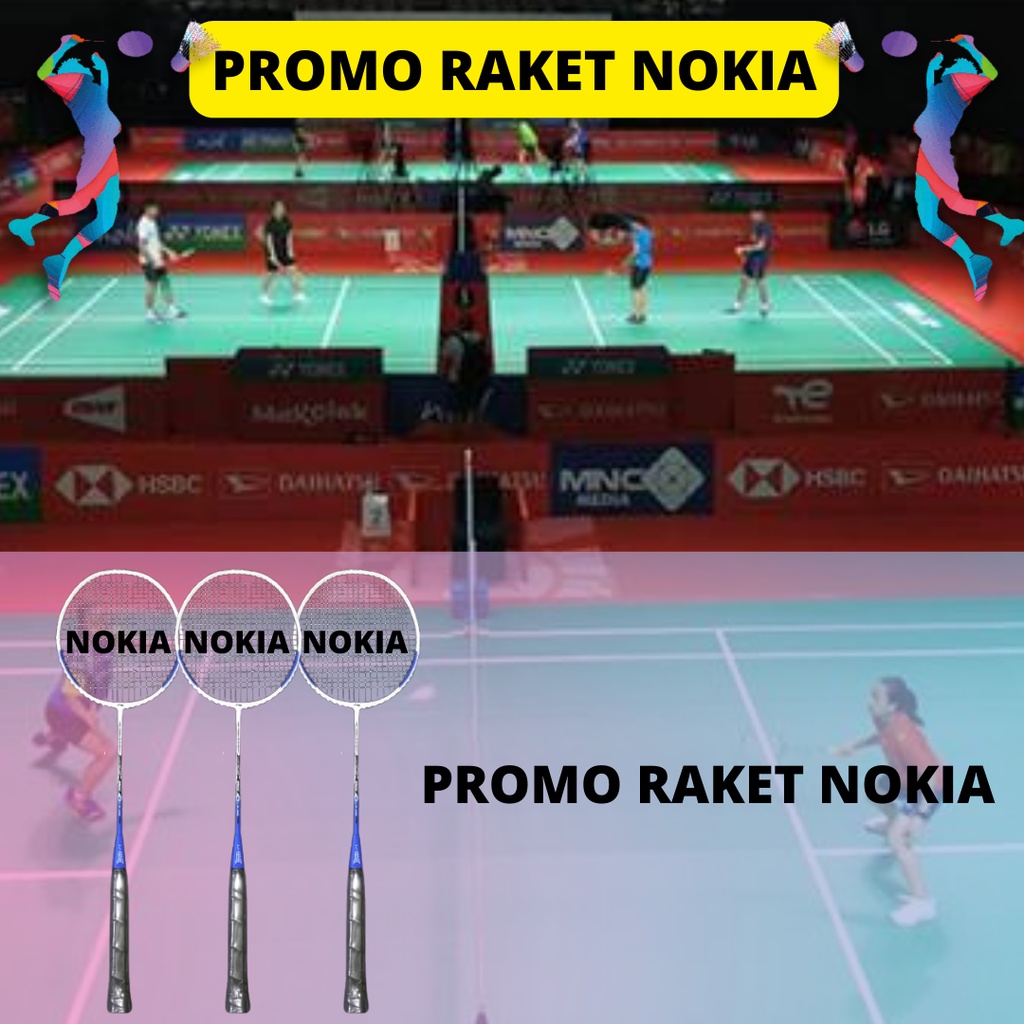 Nokia Badminton Racket Durable Child Racket | Shopee Philippines