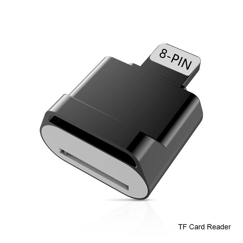 Mini Metal 8PIN Card Reader USB Flash Card Adapter External Flash Drive ...