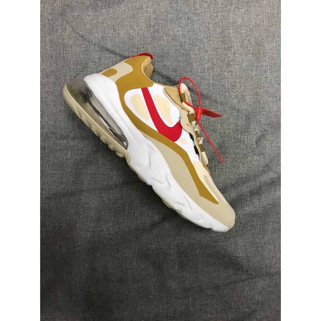 Running Shoes NIKE AIR MAX 270 REACT shoes for men sale White Beige