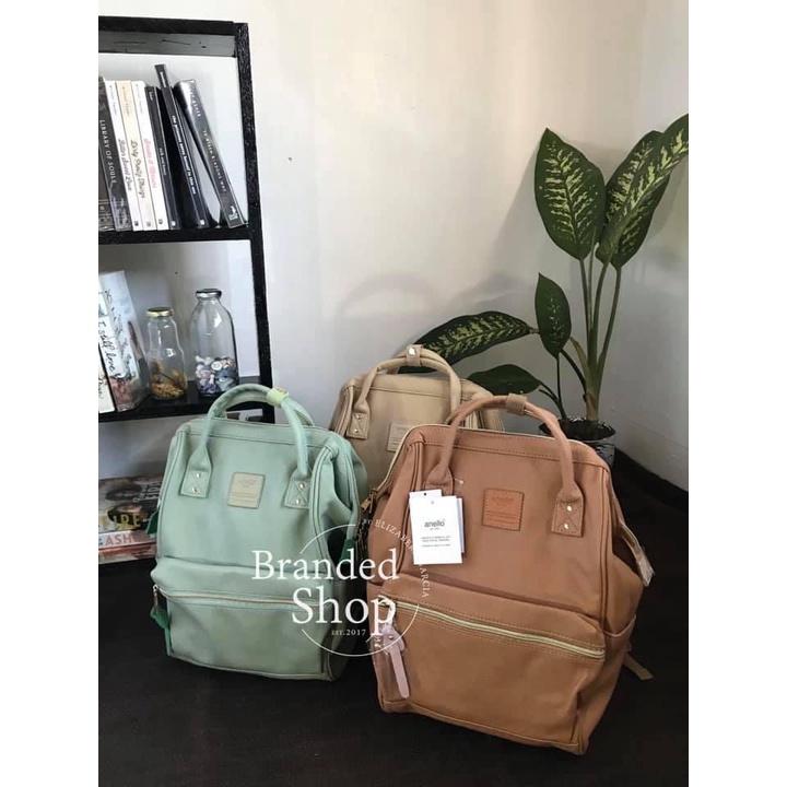 anello mini faux leather backpack / CHERISH Small / AGB5037 Its compact yet spacious design offers ample storage for all your daily essentials Anello small backpack - Gem