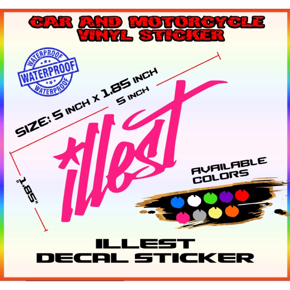 ilest sticker decals for car and motorcycle | Shopee Philippines