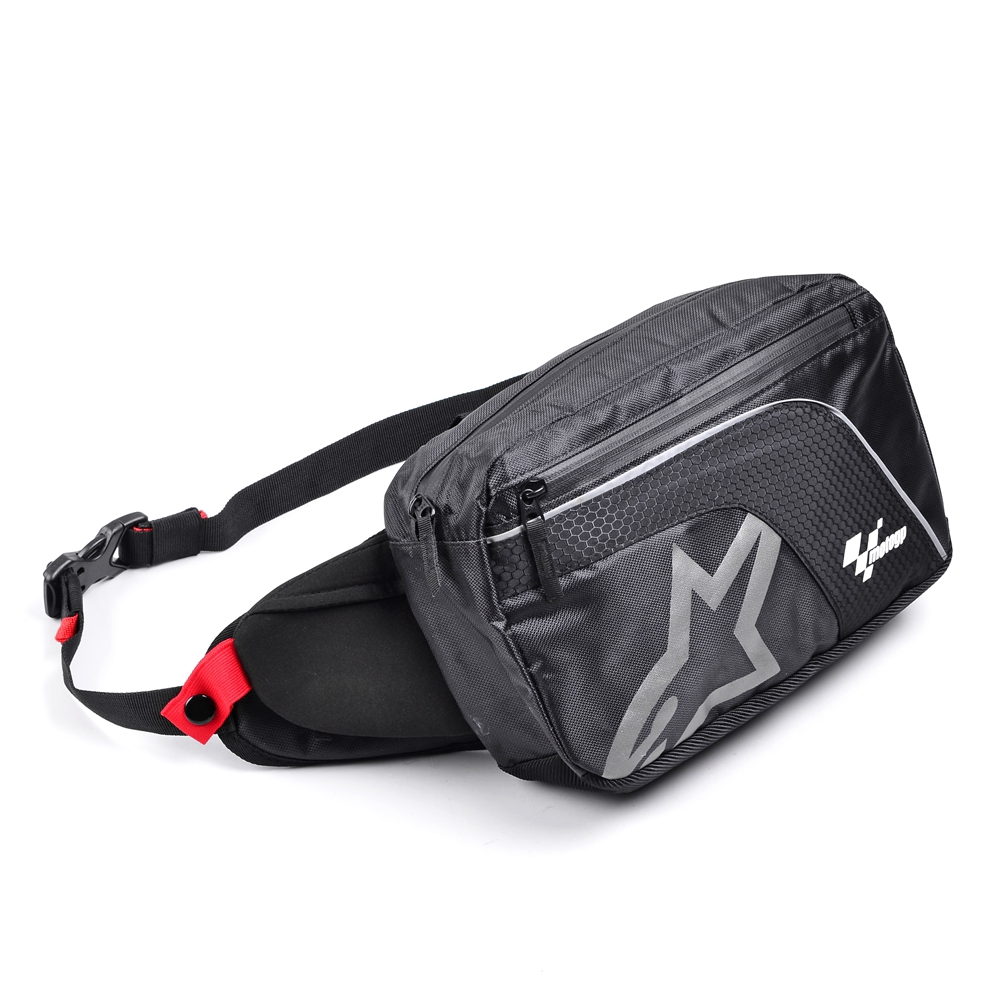 Fashion Waterproof Oxford Waist Drop Bag Belt Fanny Pack Casual Motorcycle Ride Bags Black Shopee Philippines