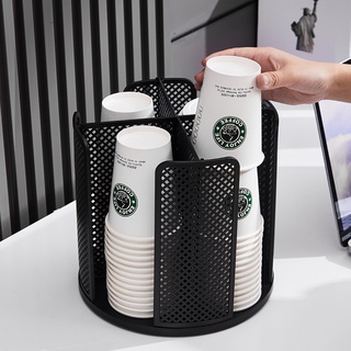 1pc Paper Cup Holder One-time Cup Dispenser Multifunctional Cup Organizer  Storage Rack For Home Coffee Mug