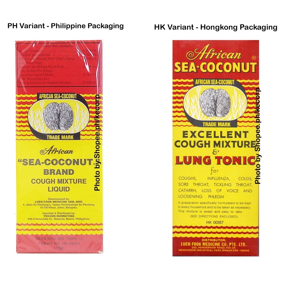 African SeaCoconut Cough Mixture & Lung Tonic (Philippines & Hongkong