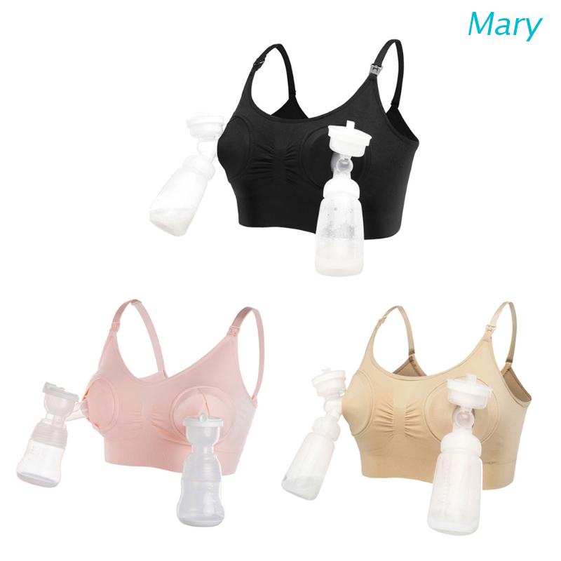 【ins】Mary Nursing Bra Pump Bra Hands Free Breast Feeding Pump Pumping ...