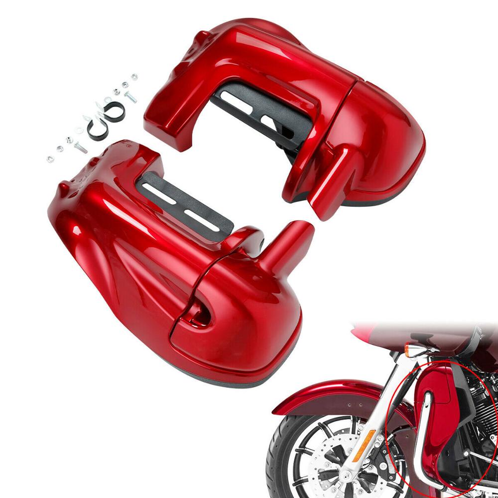 Motorcycle Lower Vented Leg Fairing Glove Box For Harley Touring Road