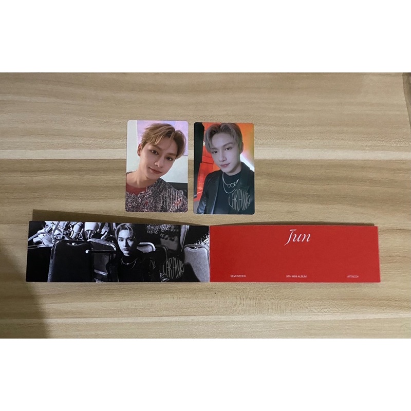 SEVENTEEN Jun Junhui Attacca Carat Ver PC Photocard Op3 Folding Card ...