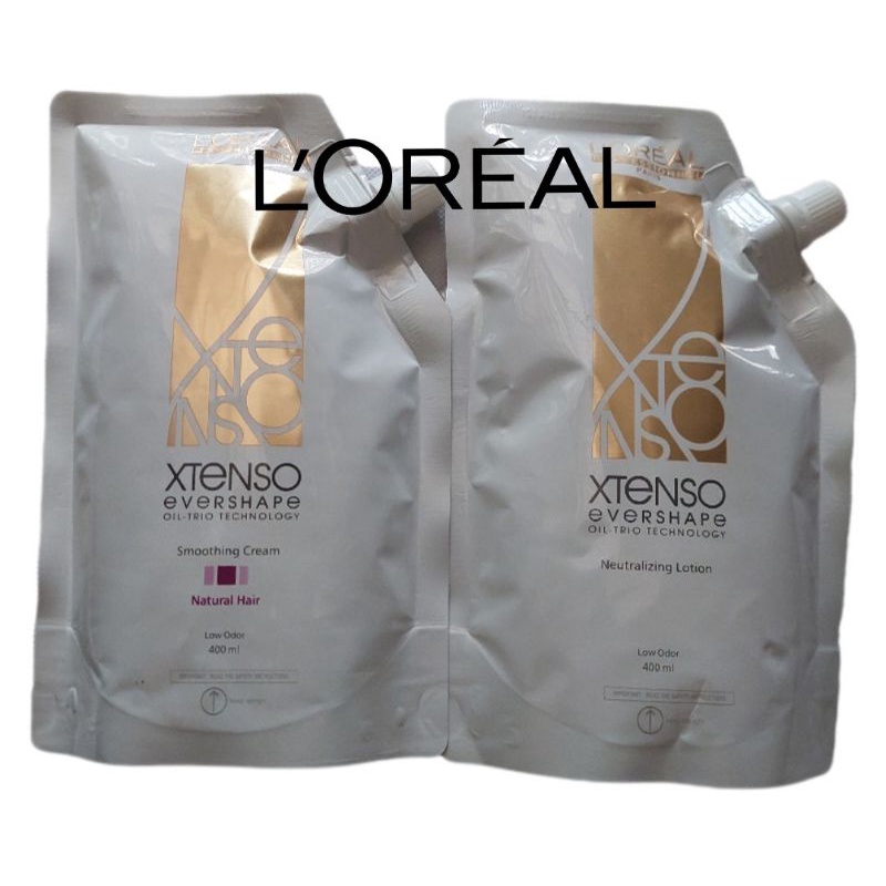 Loreal Xtenso Hair Rebonding Cream Set Natural Variant 400ML Shopee