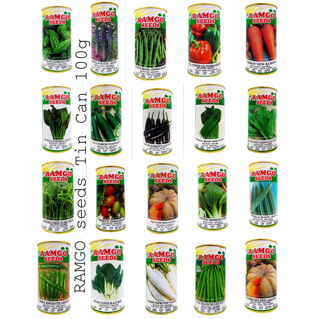 Ramgo Seeds Tin Can 100g KECORP_S1 | Shopee Philippines