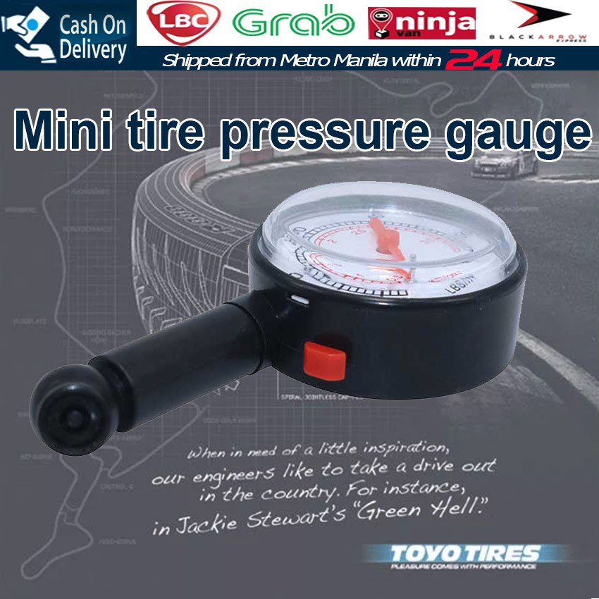 【Fast Delivery】CarTire Pressure Gauge Mini Dial Air Pressure Meter ...