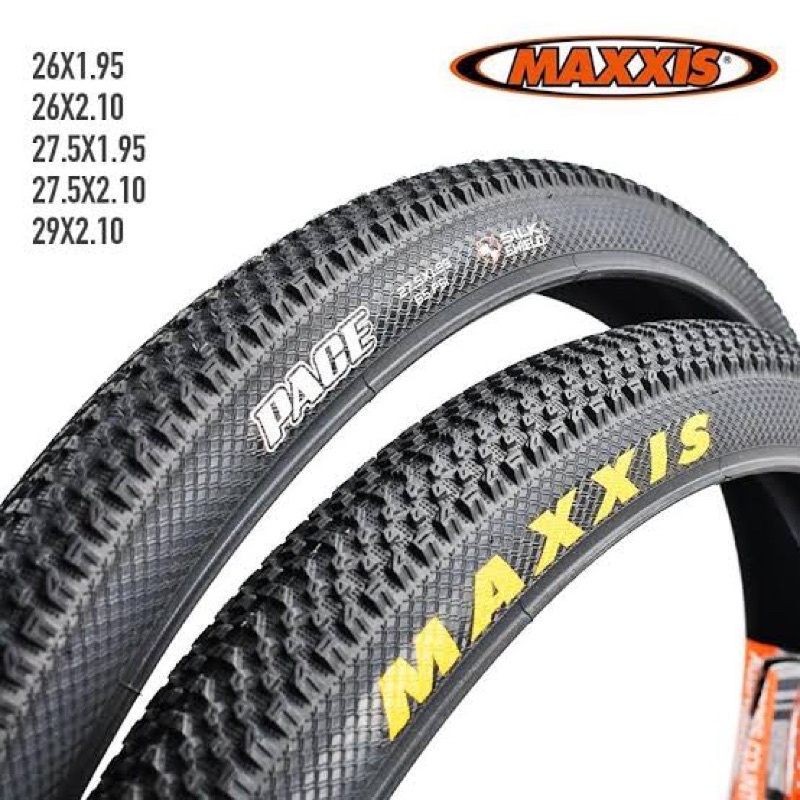 Maxxis Pace 26 , 27.5 and 29 MTB Tire Wired Yellow LOGO PER PC Shopee
