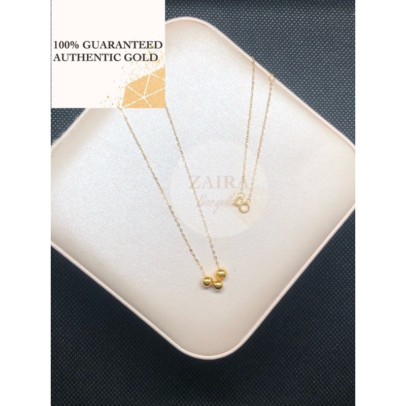 Dainty 24k store gold necklace