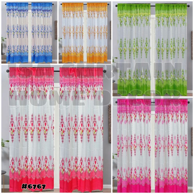 Sheering Curtain Good Quality Simple Curtain Without Ring Kurtina ...