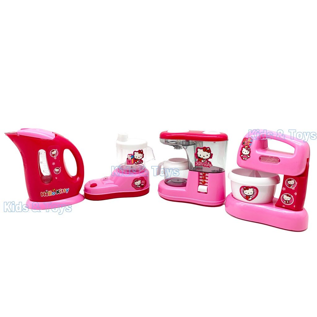 Hello Kitty Kitchen Appliance Playset Toys for Kids Juicer Mixer Coffee Machine and Kettle Cat Shopee Philippines