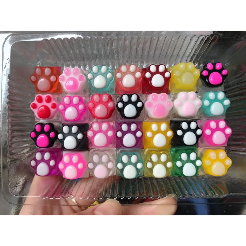 Keycap Xuyen led cat foot decoration mechanical keyboard | Shopee ...