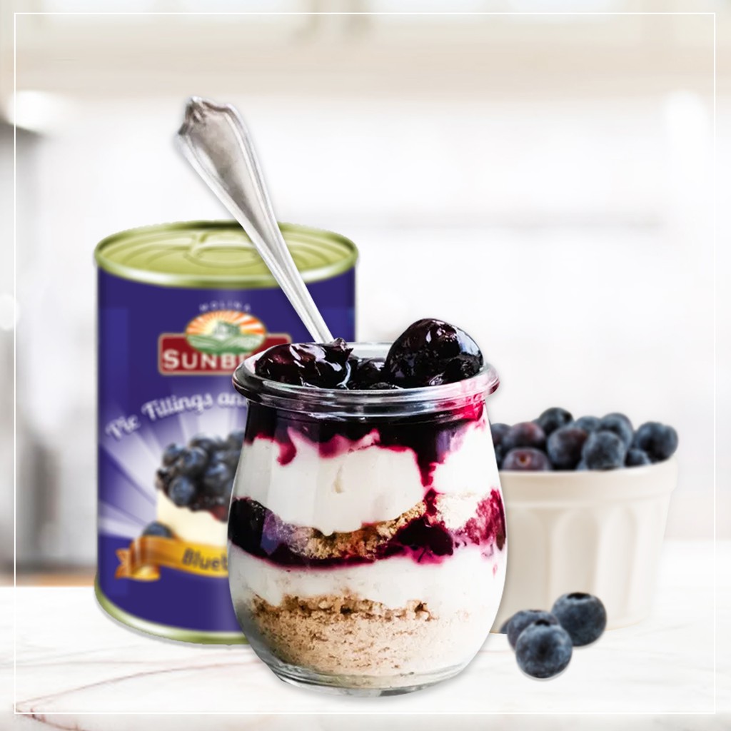 Sunbest Pie Fillings And Toppings Blueberry 595g | Shopee Philippines