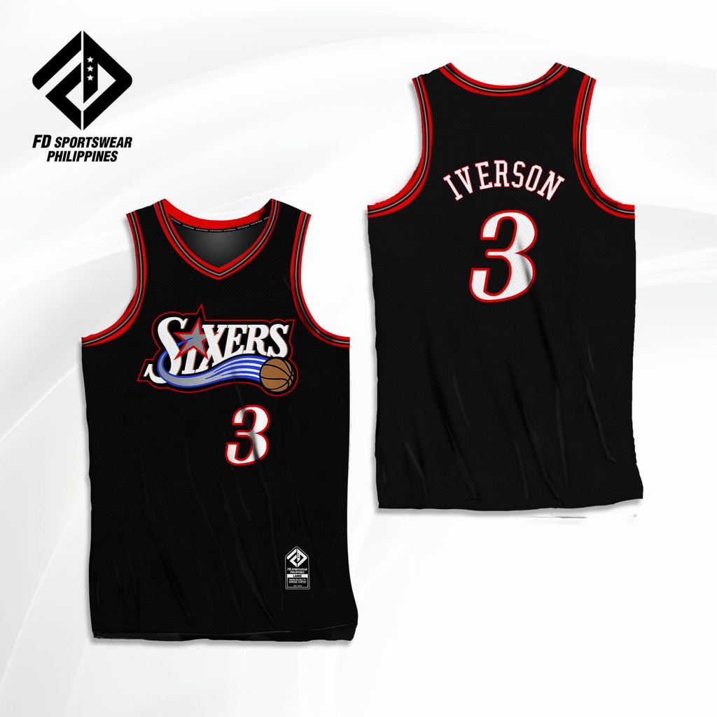 ALLEN IVERSON PHILADELPHIA 76ERS FULL SUBLIMATED JERSEY | Shopee ...