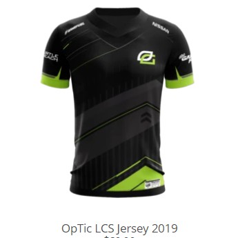 Optic 2024 gaming jersey