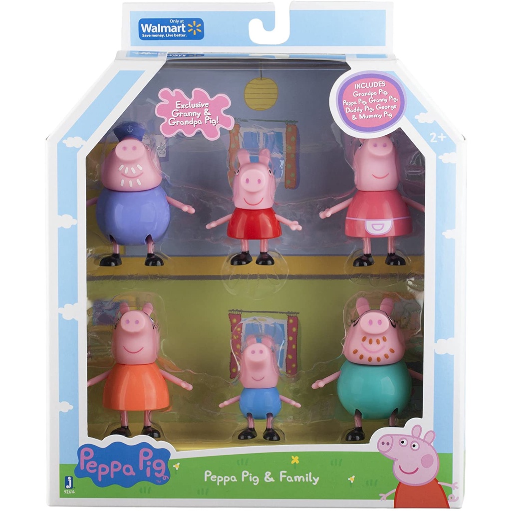 Peppa pig best sale family set figures