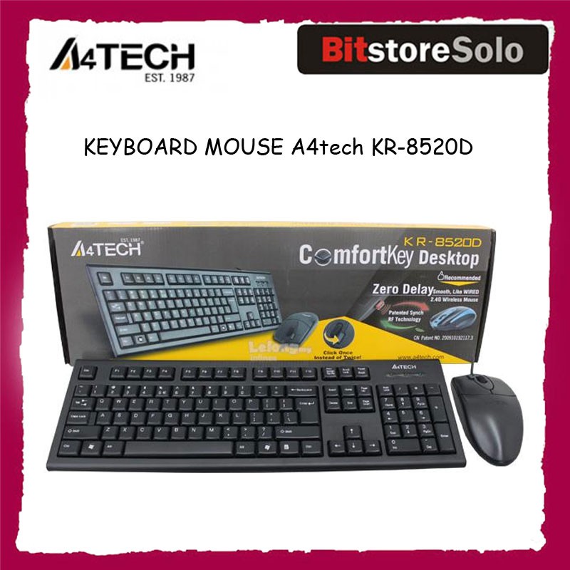 A4Tech KR-8520D Mouse Keyboard | Shopee Philippines