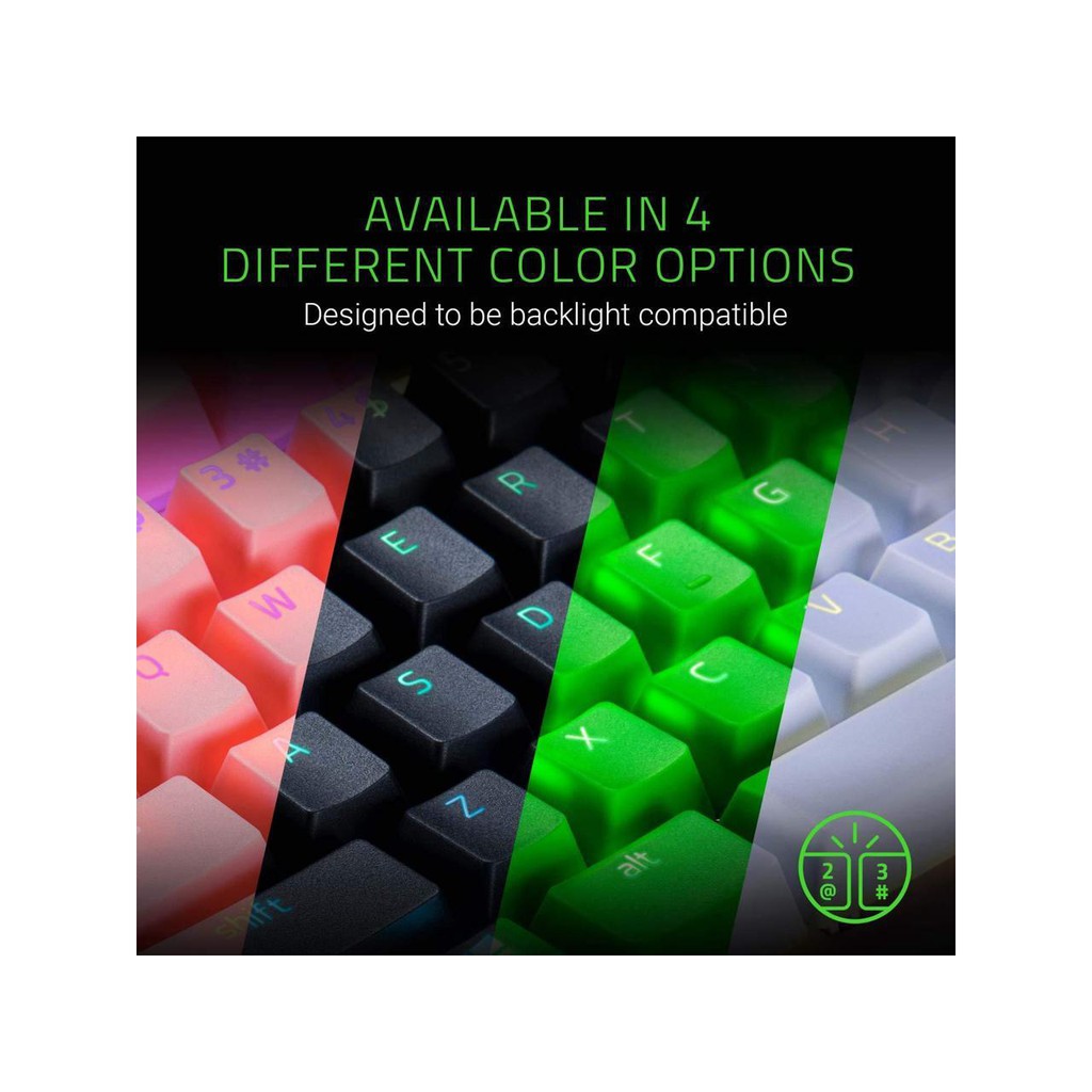 Razer Doubleshot PBT Keycap Upgrade Set for Mechanical & Optical ...