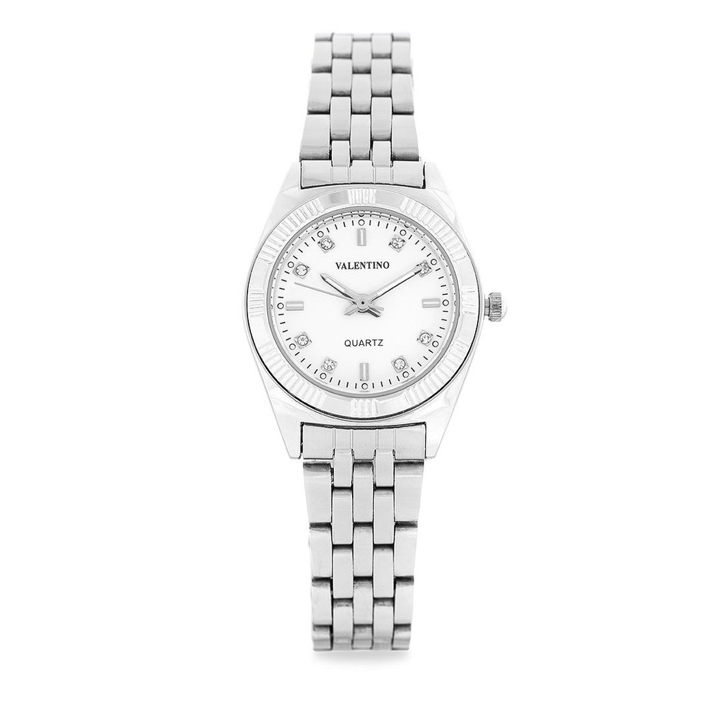 Valentino Watch for Women 20122252 WHITE DIAL Silver Stainless Steel Strap Analog