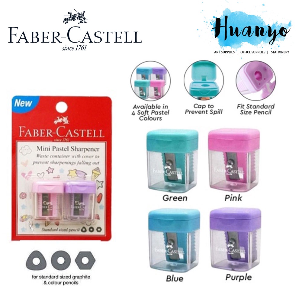 Faber Castell Mini Pastel Sharpener / Pencil Sharpener 584601 - (Set of ...