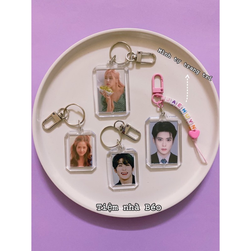 Keyring in rectangular frame for photo cards | Shopee Philippines