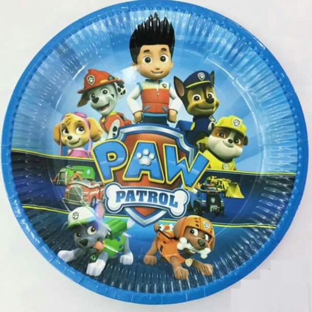 Paw patrol plastic clearance plates