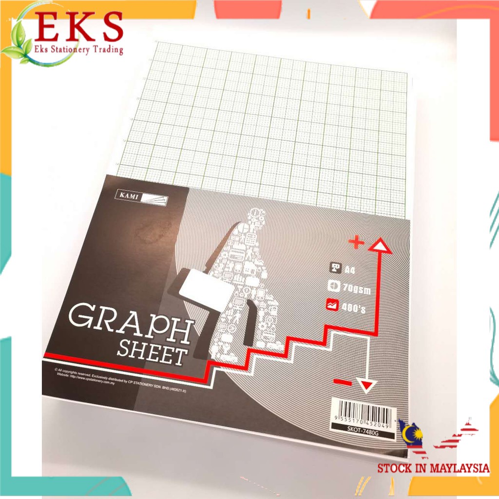 KAMI GRAPH SHEET PAPER 480'S 2MM SQUARE 20CM X 26CM | Shopee Philippines