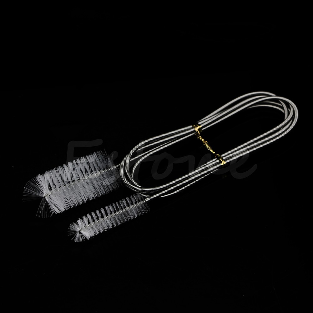 yal 155cm Flexible Cleaning Tube Ended Double Brush Aquarium Filter ...