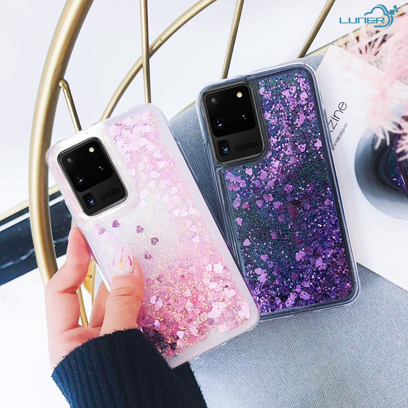 Custodia Glitter Per OPPO A74 5G - Silicone TPU Trasparente Con Effetto Luccicante (Nero)