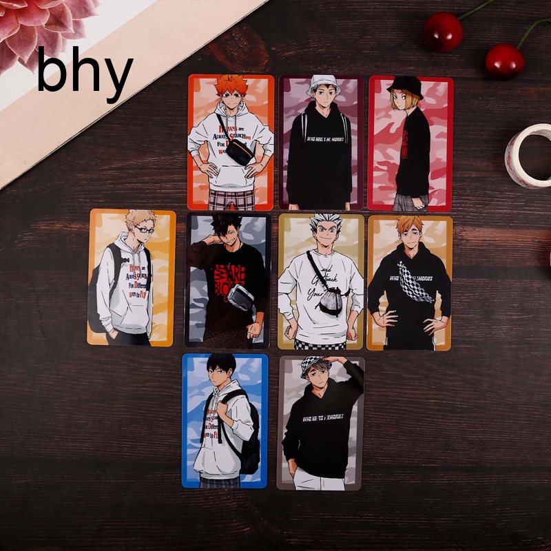 bhy Anime Haikyuu!! Anime ID PVC Cards Photocard Figure Cosplay ...