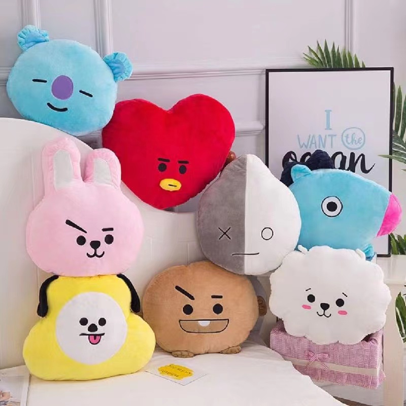 WeHottie Cute Character 30x40cm BTs Soft Head Pillows | Shopee Philippines