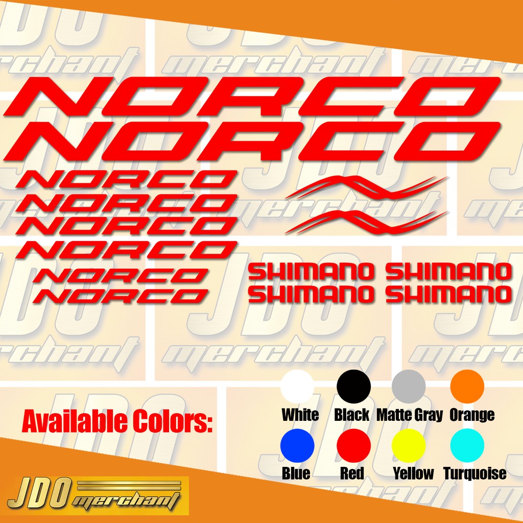 Norco bikes set Vinyl Stickers | Shopee Philippines