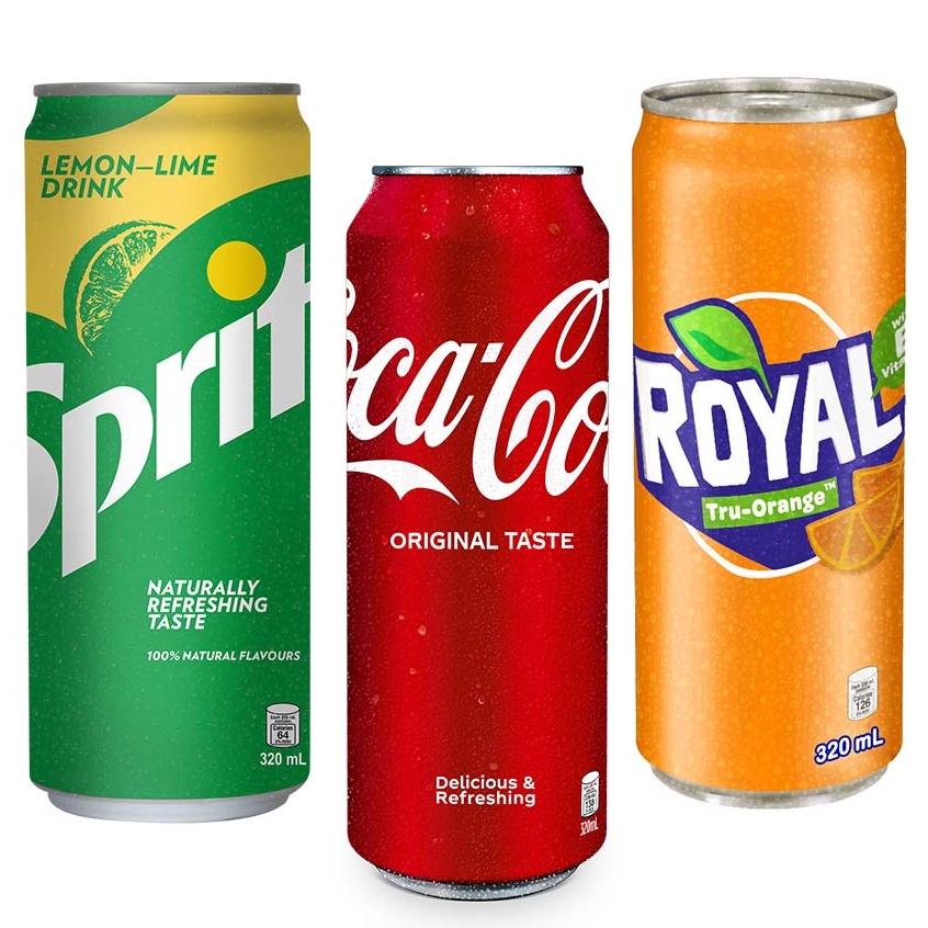 Coke, Sprite, Royal In Can 320ml Shopee Philippines