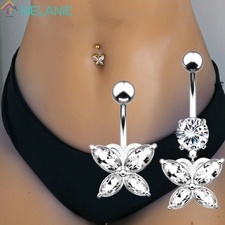 Surgical Steel Crystal Navel Piercings Belly Button Ring Women Sexy Body  Jewelry