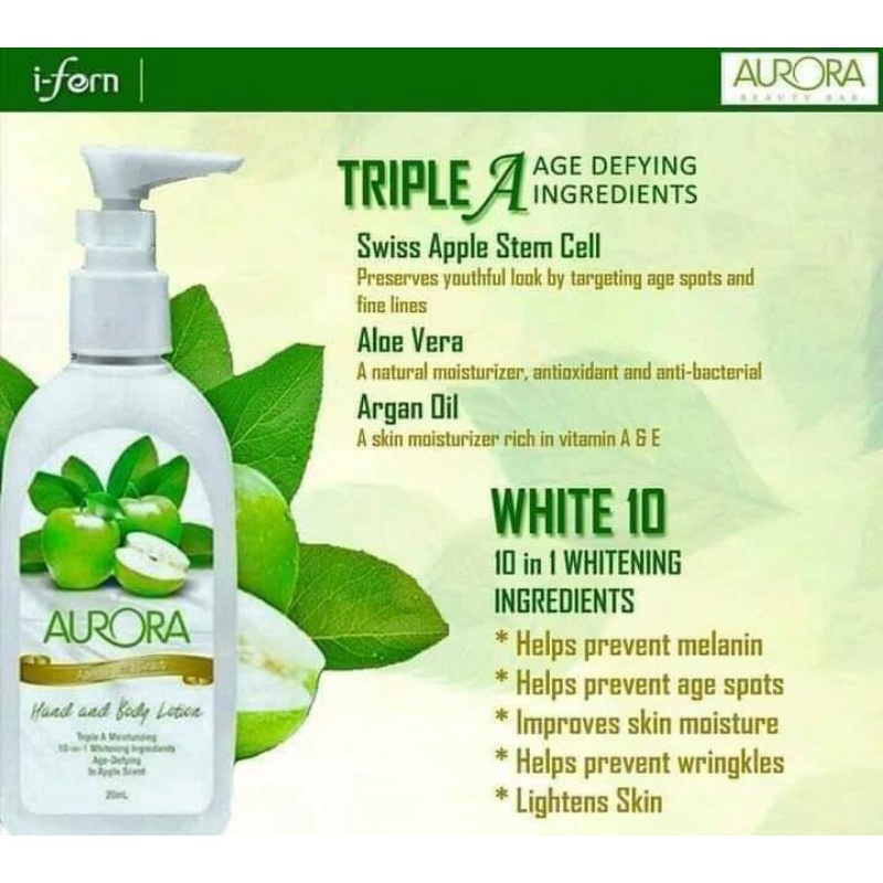 Aurora Body Lotion 200ml Shopee Philippines