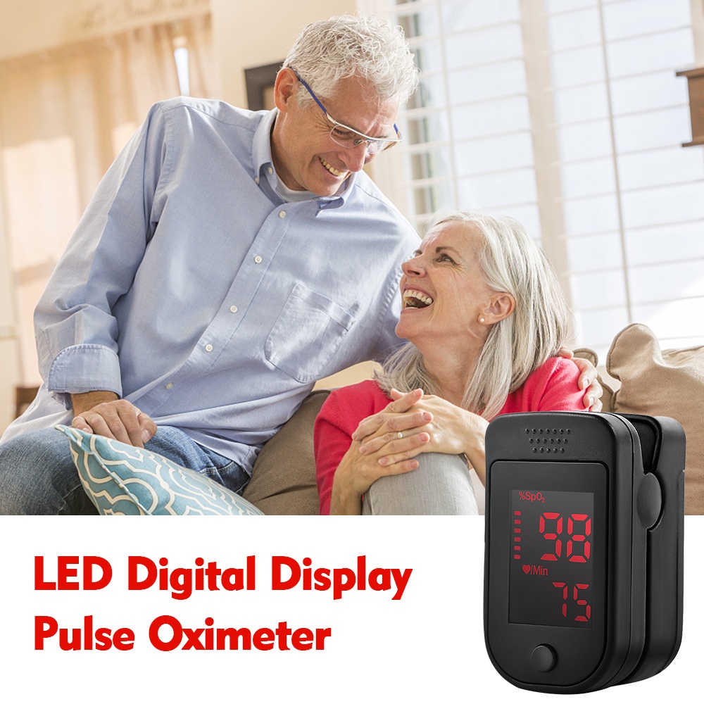 Fingertip Pulse Oximeter LED Digital Display for Gauging Pulse Rate ...