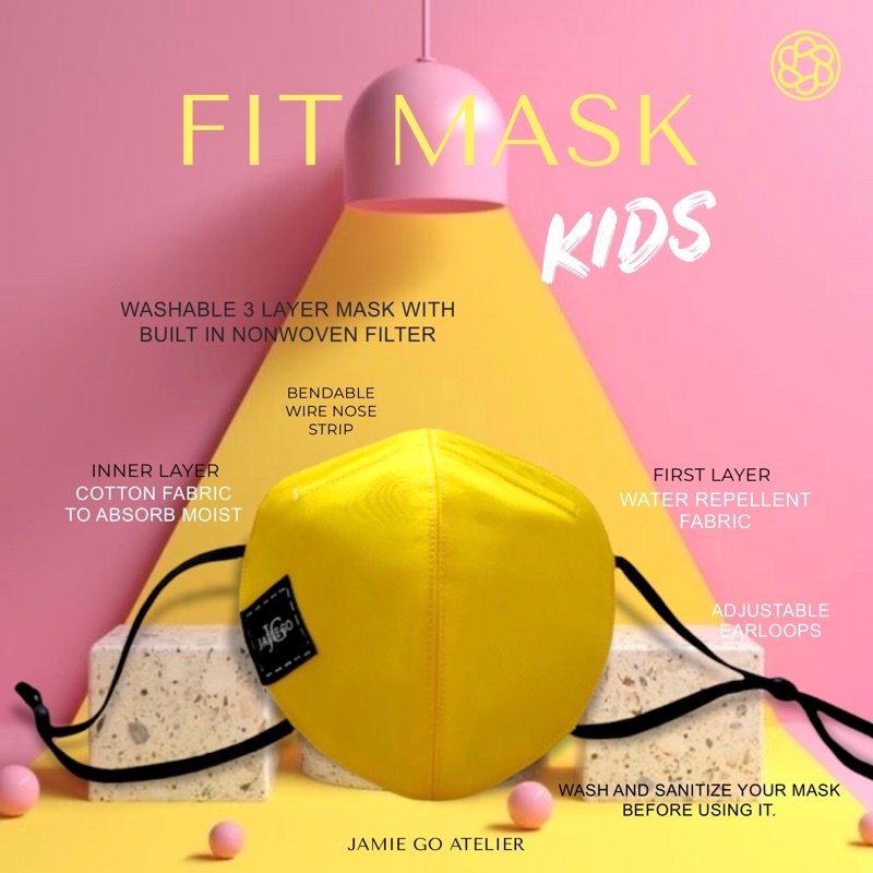 Fit mask KIDS by Jamie Go Atelier | Shopee Philippines