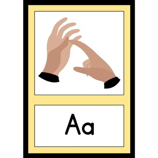 AUSLAN - Australian Signed Language / Sign Language Alphabet Flashcards ...