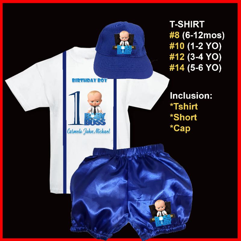 Baby Boss Costume for kids Set (Customized Name Age) Shopee Philippines