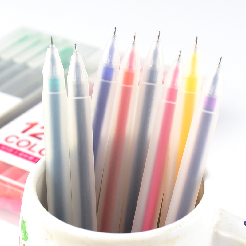 12/Pack Deli Colored Gel pens set 0.5 mm Ballpen School supplies Office ...