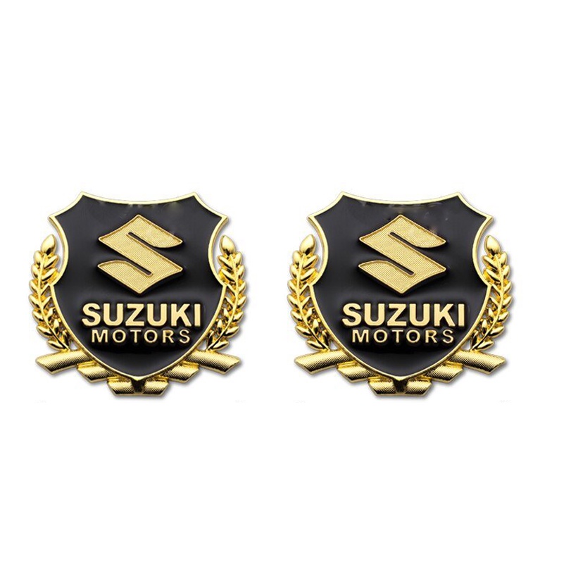 Suzuki Logo 3D Metal Stickers Emblem Decals Auto Decoration For S