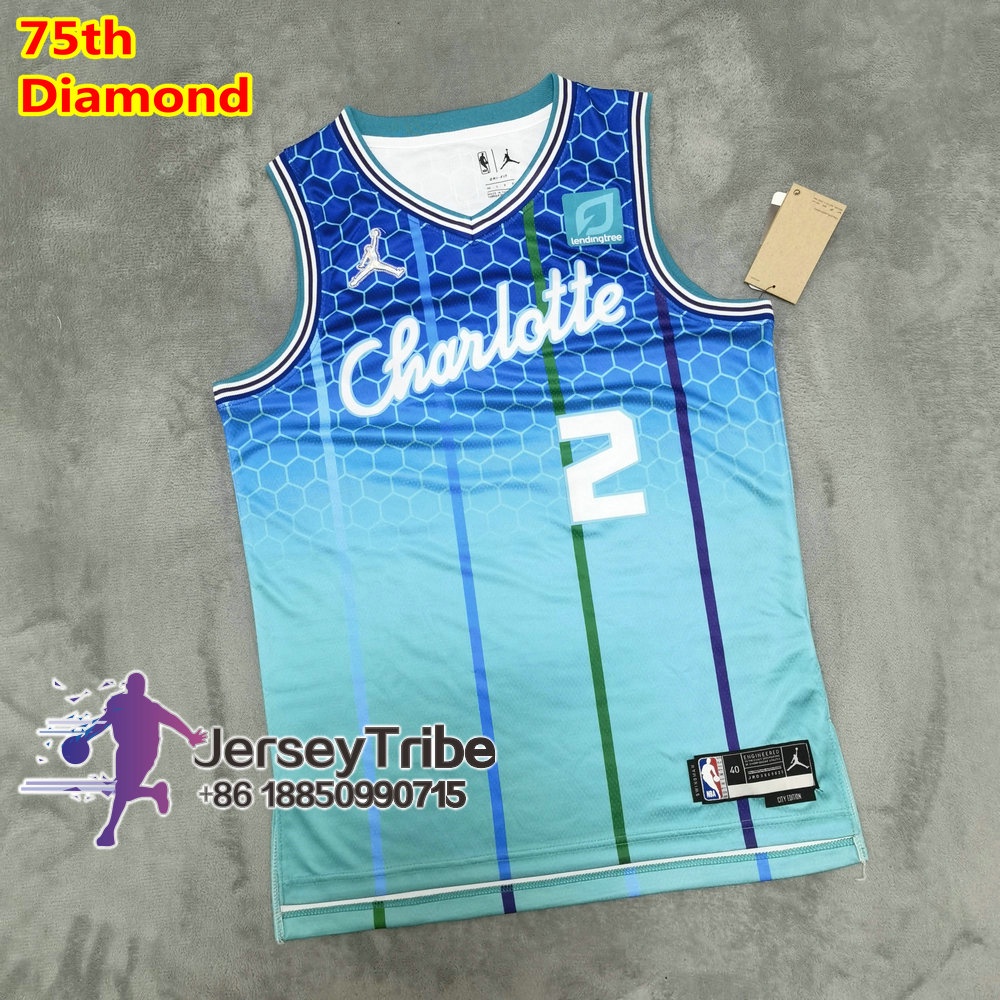 NBA Basketball Men's Jersey Charlotte 2 LaMelo Ball Jerseys