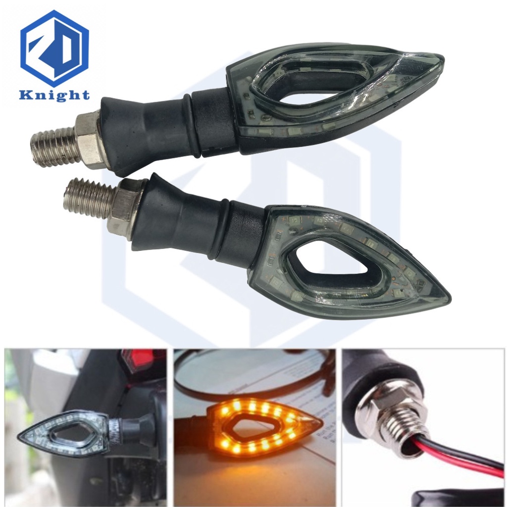Knight Universal Motorcycle Bike LED Turn Signal Amber light Indicator