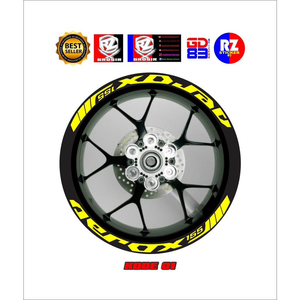 Cutting stickers for aerox rims, yamaha aerox all new 155 aerox rims ...