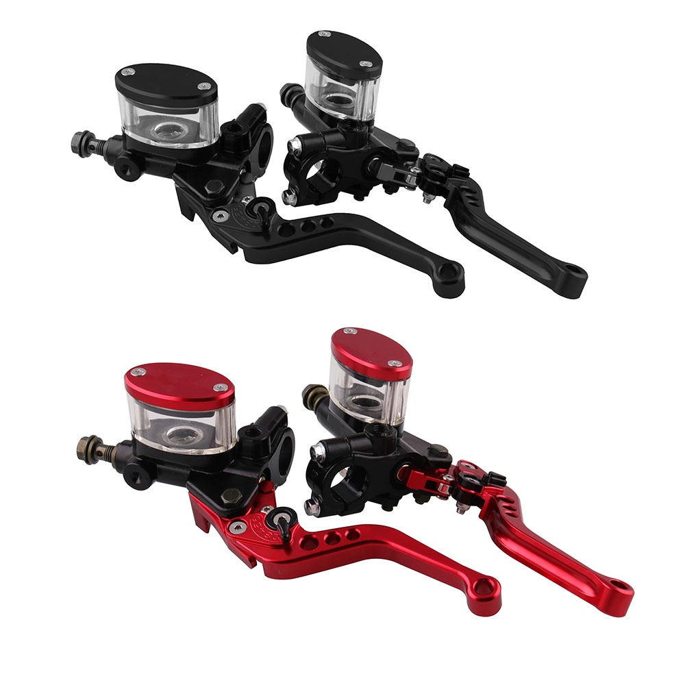CNC Adjustable Brake & Clutch Lever Set – 7/8" 22mm – Hydraulic Master Cylinder – Billet T6061 – FXCNC