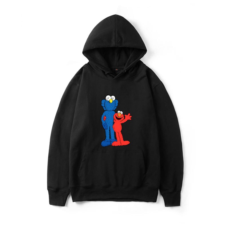 KAWS X SESAME STREET Uniqlo 6 Color Long Sleeve Hoodie Sweater For Men And Women Shopee Philippines